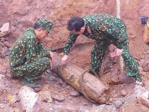 227 kg wartime bomb defused in quang binh